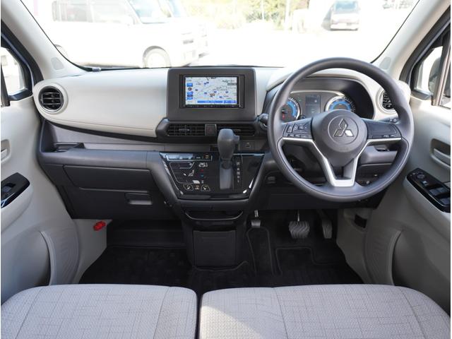 ｅＫワゴン Ｇ　ハイビームアシスト　衝突軽減ブレーキ　前席シートヒーター　フルセグＴＶ　クリアランスソナー　ナビＴＶ　スマートキー　アイドリングストップ　ベンチシート　バックカメラ　オートエアコン　盗難警報装置（2枚目）