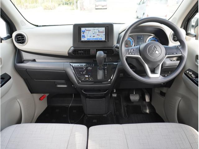 ｅＫワゴン Ｇ　ハイビームアシスト　衝突軽減ブレーキ　前席シートヒーター　フルセグＴＶ　クリアランスソナー　ナビＴＶ　スマートキー　アイドリングストップ　ベンチシート　バックカメラ　オートエアコン　パワーステアリング（2枚目）