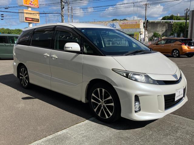 エスティマ アエラス　純正ナビ　バックカメラ　後席モニター　両側電動スライドドア　プッシュスタート　クルコン　メモリナビ　ＤＶＤ再生可能　デュアルエアバック　衝突安全ボディ　Ｗエアコン（4枚目）