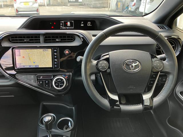 アクア クロスオーバー グラム 純正ナビ バックカメラ ETC ドラレコ フルセグTV スマートキー 衝突軽減ブレーキシステム スペアタイヤ クリアナンスソナー 横滑り防止 アイドリングストップ オートエアコン(21枚目)