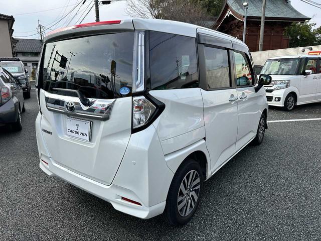 ルーミー カスタムＧ　禁煙車　ＥＴＣ　バックカメラ　フルセグＴＶ　Ｂｌｕｅｔｏｏｔｈ　アダプティブクルーズコントロール　障害物センサー　衝突被害軽減ブレーキ　アクセル踏み間違い防止装置（5枚目）