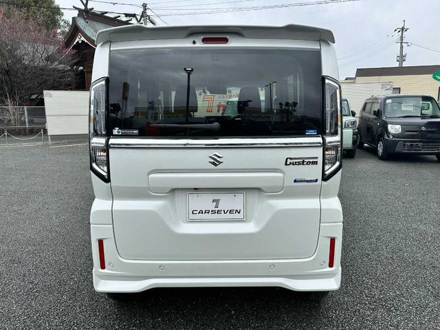 スペーシアカスタム ハイブリッドＧＳ　スズキコネクト対応通信機装着車　禁煙車　マルチアラウンドモニター　フルセグＴＶ　Ｂｌｕｅｔｏｏｔｈ　ＣＤ／ＤＶＤ　ドライブレコーダー　衝突被害軽減ブレーキ　障害物センサー　アクセル踏み間違い防止装置（8枚目）