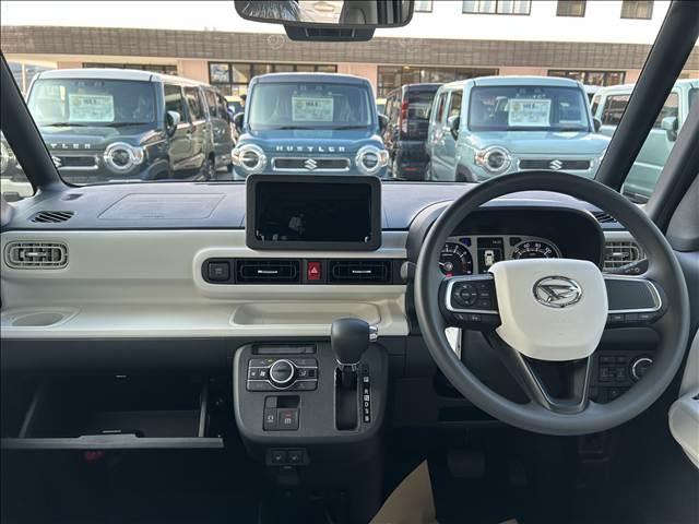 ムーヴキャンバス ストライプスＧ　届出済未使用車　禁煙車両側電動スライドドア　アイドリングストップ　衝突被害軽減ブレーキキーレス　スマートキー　電子パーキング（18枚目）