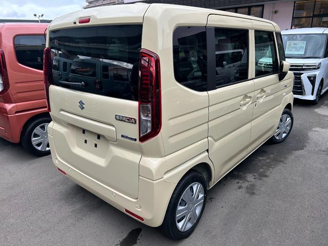 スペーシア ハイブリッドＧ　届出済未使用車　禁煙車両側手動スライドドアキーレス　スマートキーアイドリングストップ　衝突被害軽減ブレーキ　ＡＣＣ（4枚目）