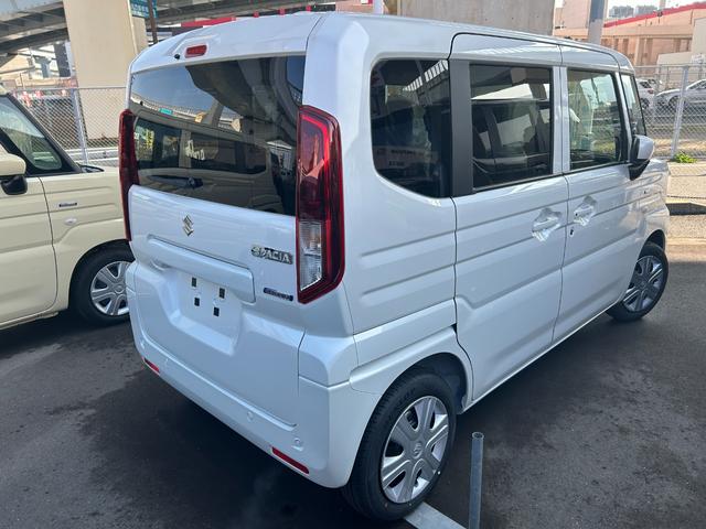 スペーシア ハイブリッドＧ　届出済未使用車　禁煙車　アイドリングストップ　衝突被害軽減ブレーキ両側手動スライドドア（4枚目）