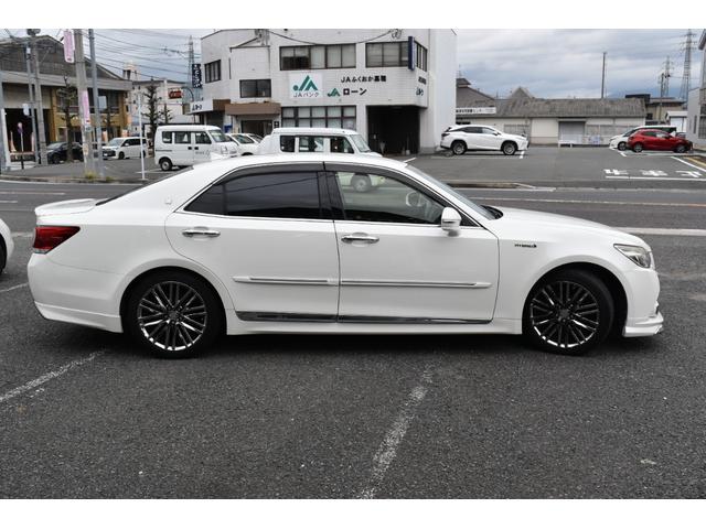 クラウンハイブリッド アスリートG ユーザー買取車 フロントスポイラー 純正AW レザーシート 純正ナビ(4枚目)