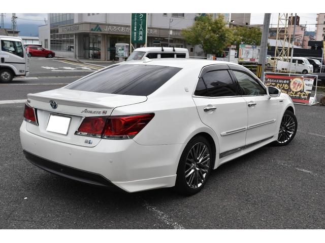 クラウンハイブリッド アスリートG ユーザー買取車 フロントスポイラー 純正AW レザーシート 純正ナビ(5枚目)