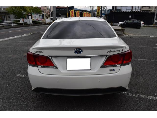 クラウンハイブリッド アスリートG ユーザー買取車 フロントスポイラー 純正AW レザーシート 純正ナビ(6枚目)