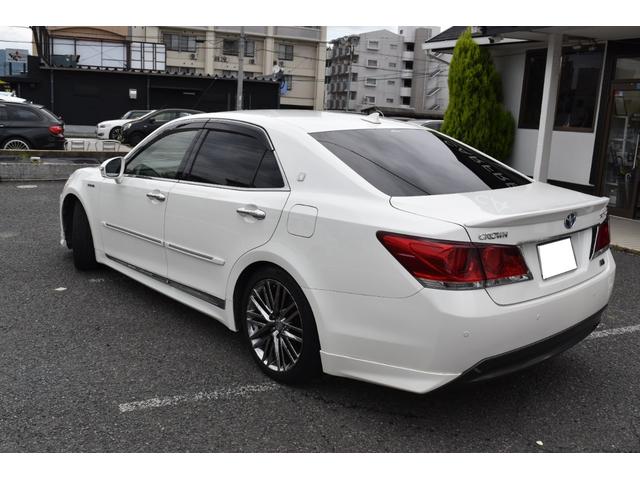 クラウンハイブリッド アスリートG ユーザー買取車 フロントスポイラー 純正AW レザーシート 純正ナビ(7枚目)