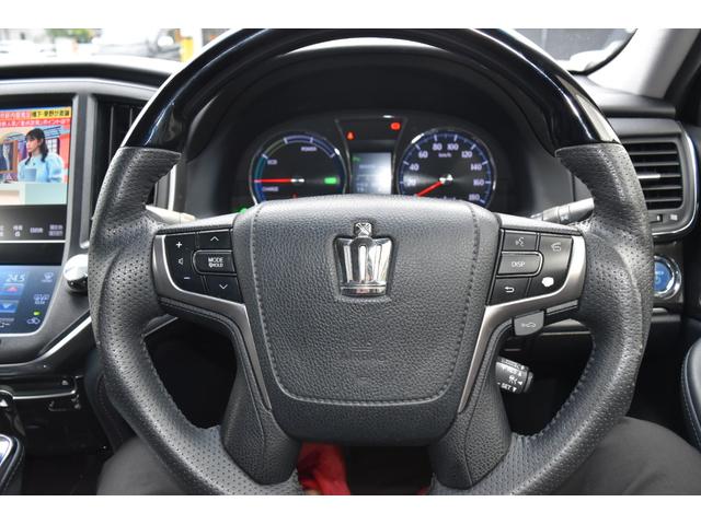 クラウンハイブリッド アスリートG ユーザー買取車 フロントスポイラー 純正AW レザーシート 純正ナビ(15枚目)