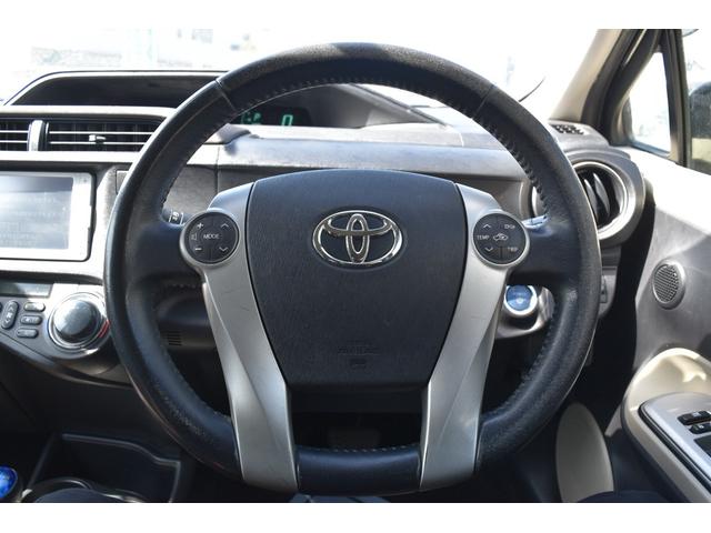 アクア G スマートキー プッシュスタート ステアリングスイッチ ETC 社外ナビ(19枚目)