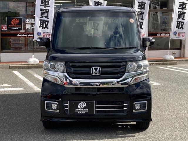 N-BOXカスタム G SSブラックスタイルパッケージ 両側電動スライド キーレス フルセグ ナビ&TV エアバッグ オートマ HIDヘッドライト ETC バックカメラ スマートキー 横滑り防止機能 シートヒーター(4枚目)