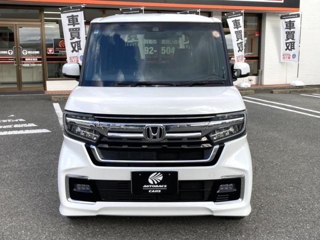 N BOX EXターボ ワンオーナー 両側電動スライド キーレス フルセグ ナビ&TV 15アルミホイール エアバッグ オートマ フル装備 助手席エアバッグ 衝突被害軽減システム ETC バックカメラ スマートキー(4枚目)