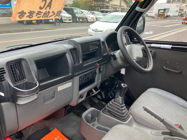 ミニキャブトラック ＶＸ－ＳＥ　５速ミッション車　エアコン　パワーステアリング　３方開　荷台ゴムマット　ヘッドライトレベライザー　純正黒　積載量３５０Ｋｇ積み（7枚目）