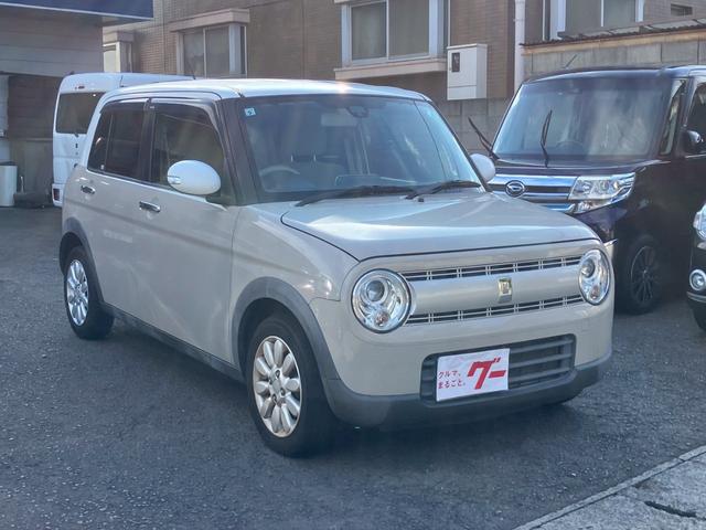 アルトラパン X メモリーナビ フルセグTV LEDヘッドライト 純正14インチAW 革巻ステアリング オートライト スマートキー プッシュスタート アイドリングストップ セキュリティアラーム プライバシーガラス(3枚目)