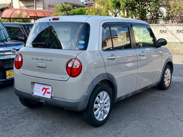 アルトラパン X メモリーナビ フルセグTV LEDヘッドライト 純正14インチAW 革巻ステアリング オートライト スマートキー プッシュスタート アイドリングストップ セキュリティアラーム プライバシーガラス(6枚目)