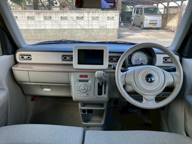 アルトラパン X メモリーナビ フルセグTV LEDヘッドライト 純正14インチAW 革巻ステアリング オートライト スマートキー プッシュスタート アイドリングストップ セキュリティアラーム プライバシーガラス(10枚目)