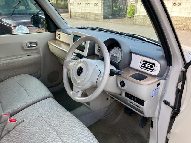 アルトラパン X メモリーナビ フルセグTV LEDヘッドライト 純正14インチAW 革巻ステアリング オートライト スマートキー プッシュスタート アイドリングストップ セキュリティアラーム プライバシーガラス(27枚目)