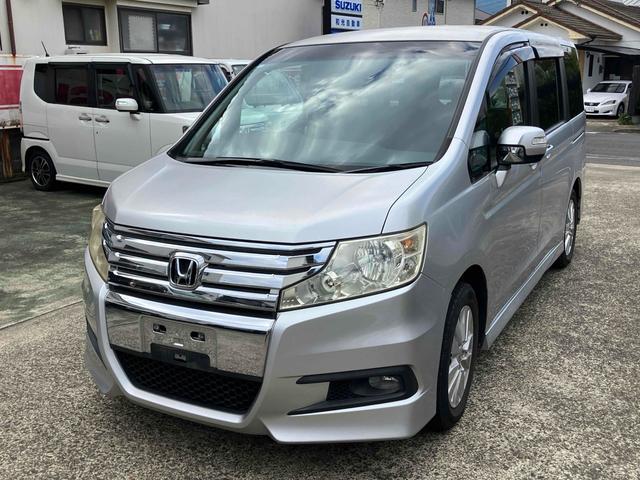 ステップワゴンスパーダ Z ETC バックカメラ ナビ TV 両側電動スライドドア オートライト HID スマートキー 電動格納ミラー 3列シート CVT アルミホイール CD DVD再生 盗難防止システム 衝突安全ボディ(12枚目)