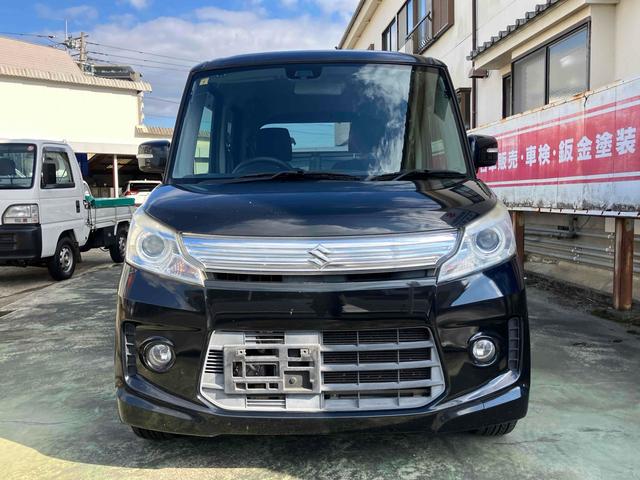 スペーシアカスタム ＴＳ　バックカメラ　両側電動スライドドア　衝突被害軽減システム　オートライト　ＨＩＤ　スマートキー　アイドリングストップ　電動格納ミラー　ベンチシート　ＣＶＴ　盗難防止システム　ＡＢＳ　ＥＳＣ（14枚目）