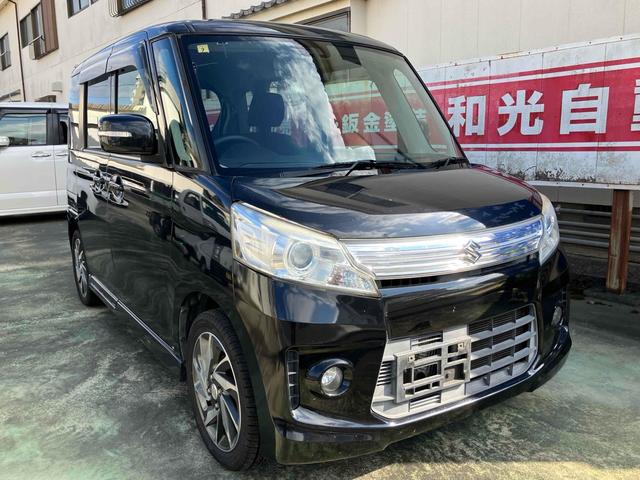 スペーシアカスタム ＴＳ　バックカメラ　両側電動スライドドア　衝突被害軽減システム　オートライト　ＨＩＤ　スマートキー　アイドリングストップ　電動格納ミラー　ベンチシート　ＣＶＴ　盗難防止システム　ＡＢＳ　ＥＳＣ（15枚目）