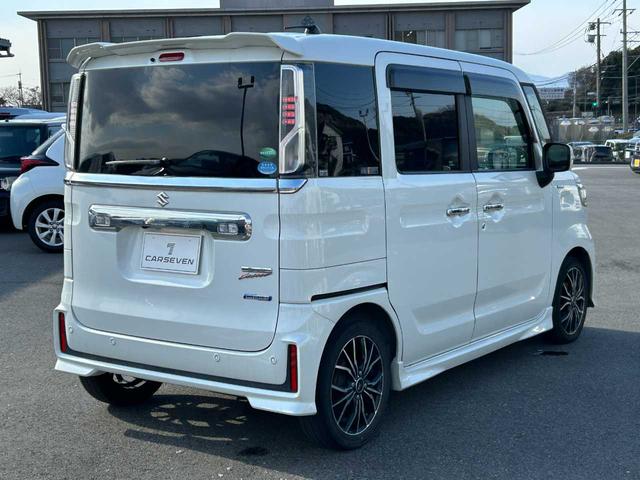 スペーシアカスタム ハイブリッドＸＳターボ　両側電動スライドドア　シートヒーター　アルミホイール　オートクルーズ　バックモニター　Ｂｌｕｅｔｏｏｔｈ　アイドリングストップ　ＣＤ／ＤＶＤ　衝突軽減ブレーキ　レーンアシスト　クリアランスソナー（7枚目）