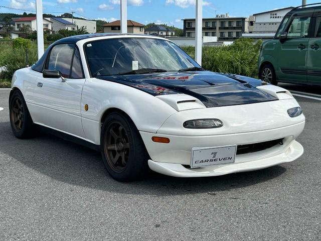 ユーノスロードスター Ｒ２リミテッド　ＢＰ－ＶＥ型エンジン載替　６ＭＴ　フルコン制御　社外エキマニ　東名ポンカム　スポーツキャタライザー　オーリンズ車高調　クスコ１．５ＷＡＹデフ　ＮＢダッシュ（2枚目）
