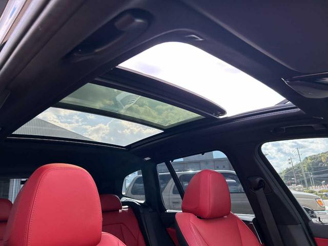 X3 M40d パノラマガラスサンルーフ 赤レザーシート アクティブクルーズコントロール 360°カメラ 純正ナビ オートマチックテールゲート パワーシート フルセグTV(40枚目)