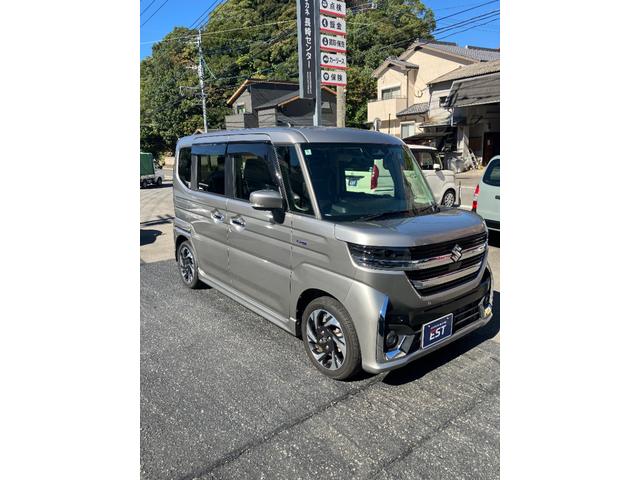 スペーシアカスタム ハイブリッドXS 社外ナビ 両側パワースライドドア プッシュスタート フルセグ ETC ドラレコ オートクルーズ(6枚目)