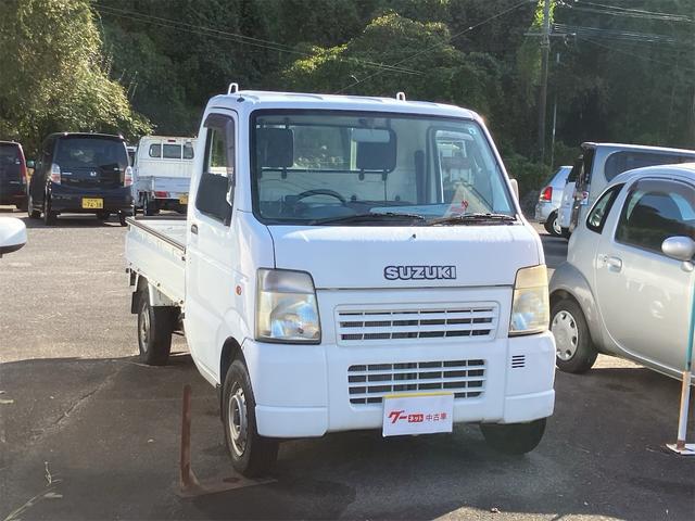 キャリイトラック KCエアコン・パワステ 4WD 三方開 5速ミッション エアコン パワーステアリング 積載可能量350kg(3枚目)