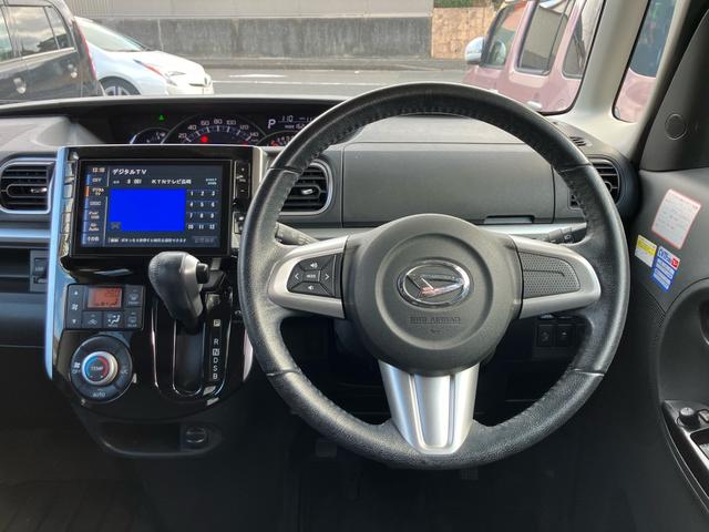 タント カスタムＲＳ　ＳＡ　ナビ・フルセグＴＶ／Ｂｌｕｅｔｏｏｔｈ接続／バックカメラ／ＣＤ・ＤＶＤ再生／両側電動スライドドア／ＵＳＢポート／プッシュスタート／スマートキー／オートエアコン／１５インチアルミホイール（3枚目）