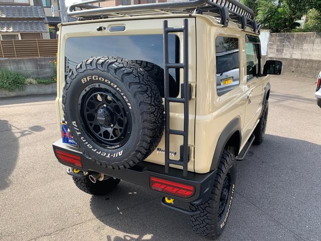 ジムニー XC ワンオーナー ショウワガレージスタイル ビルシュタサス3UP 9INナビ Bカメラ ETC 360Dレコ RAYSデイトナ225/75R16グッドリッチA/T Linksマフラー A-Xルーフラック(7枚目)