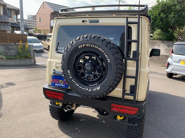 ジムニー XC ワンオーナー ショウワガレージスタイル ビルシュタサス3UP 9INナビ Bカメラ ETC 360Dレコ RAYSデイトナ225/75R16グッドリッチA/T Linksマフラー A-Xルーフラック(8枚目)