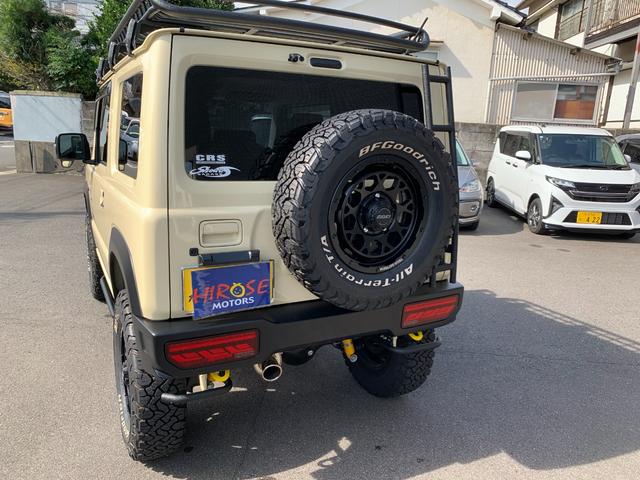 ジムニー XC ワンオーナー ショウワガレージスタイル ビルシュタサス3UP 9INナビ Bカメラ ETC 360Dレコ RAYSデイトナ225/75R16グッドリッチA/T Linksマフラー A-Xルーフラック(9枚目)