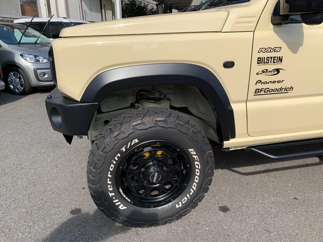 ジムニー XC ワンオーナー ショウワガレージスタイル ビルシュタサス3UP 9INナビ Bカメラ ETC 360Dレコ RAYSデイトナ225/75R16グッドリッチA/T Linksマフラー A-Xルーフラック(31枚目)
