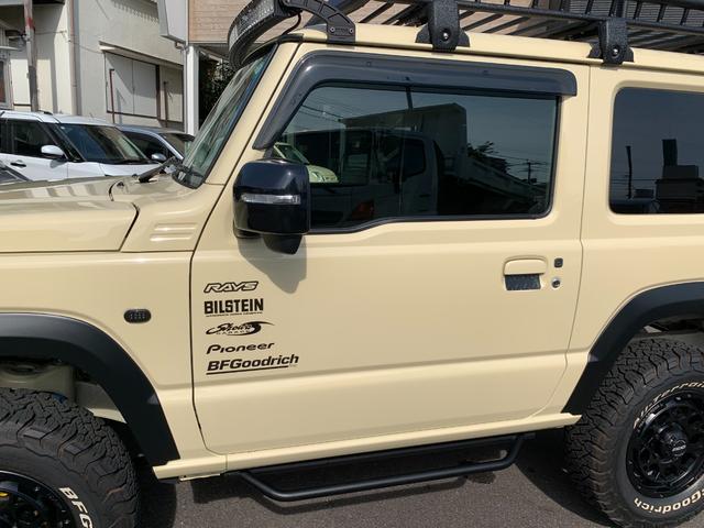 ジムニー XC ワンオーナー ショウワガレージスタイル ビルシュタサス3UP 9INナビ Bカメラ ETC 360Dレコ RAYSデイトナ225/75R16グッドリッチA/T Linksマフラー A-Xルーフラック(32枚目)