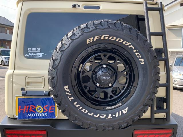 ジムニー XC ワンオーナー ショウワガレージスタイル ビルシュタサス3UP 9INナビ Bカメラ ETC 360Dレコ RAYSデイトナ225/75R16グッドリッチA/T Linksマフラー A-Xルーフラック(35枚目)