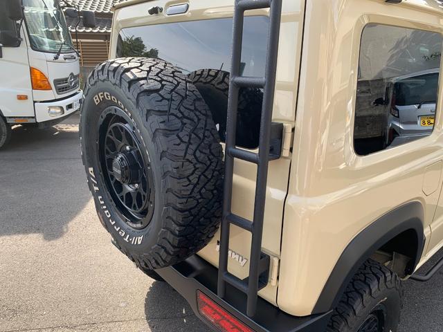 ジムニー XC ワンオーナー ショウワガレージスタイル ビルシュタサス3UP 9INナビ Bカメラ ETC 360Dレコ RAYSデイトナ225/75R16グッドリッチA/T Linksマフラー A-Xルーフラック(36枚目)