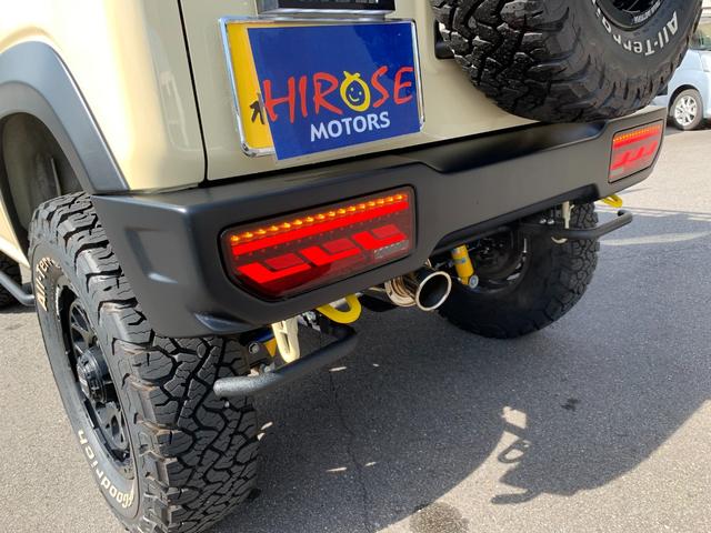 ジムニー XC ワンオーナー ショウワガレージスタイル ビルシュタサス3UP 9INナビ Bカメラ ETC 360Dレコ RAYSデイトナ225/75R16グッドリッチA/T Linksマフラー A-Xルーフラック(38枚目)