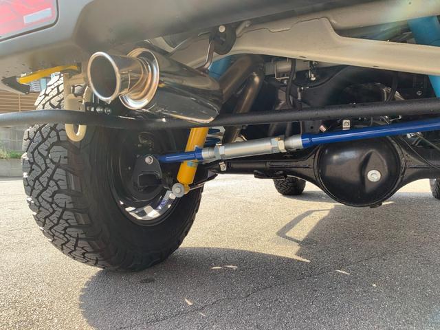 ジムニー XC ワンオーナー ショウワガレージスタイル ビルシュタサス3UP 9INナビ Bカメラ ETC 360Dレコ RAYSデイトナ225/75R16グッドリッチA/T Linksマフラー A-Xルーフラック(60枚目)