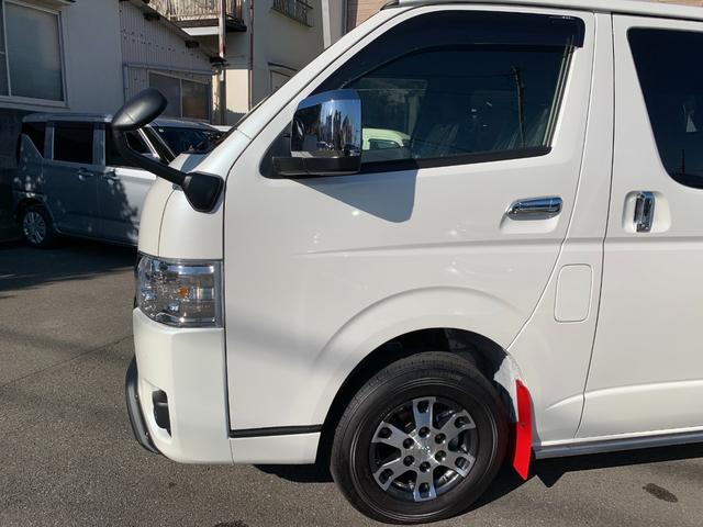 ハイエースバン スーパーＧＬ　ダークプライム　ワンオーナー　ＧＲエアロ３点　ＧＲ１５ＡＷ　ＧＲマッドフラップ　スポイラー　ナビ　前後ドラレコ　ＥＴＣ　デジタルインナーミラー　パノラマモニター　デラックスマット　サイドバイザー（47枚目）