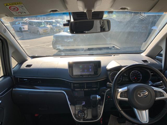 ムーヴ カスタム　ＲＳ　ハイパーリミテッドＳＡＩＩＩ　ワンオーナー　ターボ　フルセグナビ　ドラレコ　ＥＴＣ　パノラマモニター　運転席シートヒーター　フロアマット　サイドバイザー　ステアリングスイッチ　本革ステアリング　ハーフレザー（2枚目）