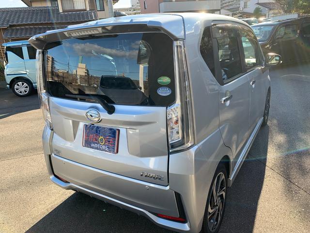 ムーヴ カスタム　ＲＳ　ハイパーリミテッドＳＡＩＩＩ　ワンオーナー　ターボ　フルセグナビ　ドラレコ　ＥＴＣ　パノラマモニター　運転席シートヒーター　フロアマット　サイドバイザー　ステアリングスイッチ　本革ステアリング　ハーフレザー（18枚目）