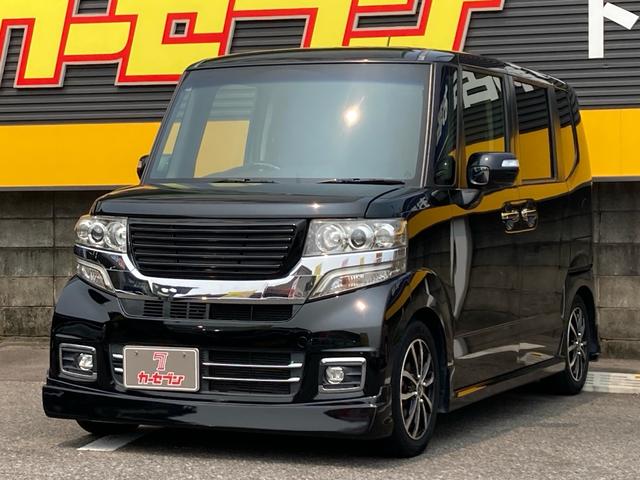 Ｎ－ＢＯＸカスタム Ｇ・ターボＬパッケージ　両側電動スライド　バックカメラ　プッシュスタート　ＨＩＤ　ＥＴＣ　　Ｂｌｕｅｔｏｏｔｈ　ロールサンシェード　社外Ｆスポ　Ｒスポ　Ｓスポ　社外アルミ　アイドリッグストップ　クルーズコントロール（2枚目）