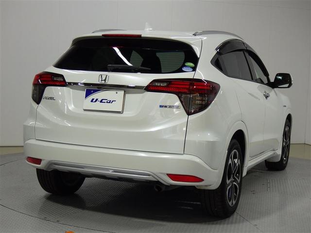 ヴェゼル ハイブリッドZ・ホンダセンシング フルセグ メモリーナビ DVD再生 バックカメラ 衝突被害軽減システム ETC ドラレコ LEDヘッドランプ ワンオーナー 盗難防止装置 アルミホイール CD 電動シート スマートキー フル装備(3枚目)