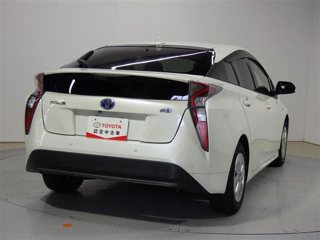 プリウス Sセーフティプラス フルセグ メモリーナビ DVD再生 バックカメラ 衝突被害軽減システム ETC LEDヘッドランプ 盗難防止装置 アルミホイール CD スマートキー オートクルーズコントロール フル装備 エアバッグ(3枚目)