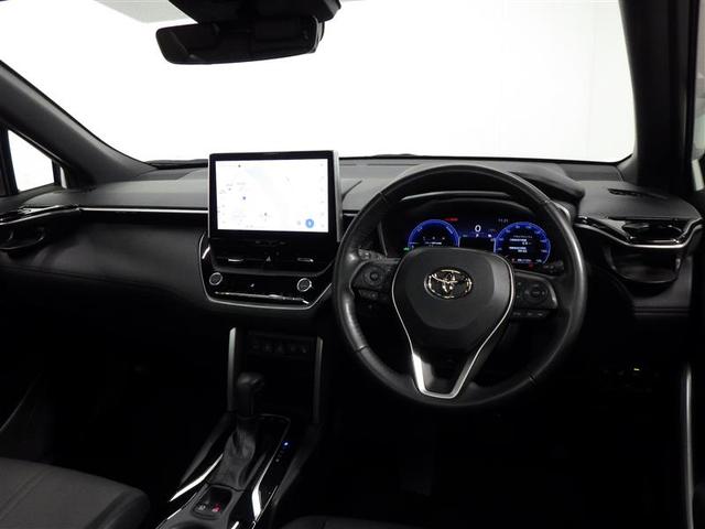 カローラクロス ハイブリッド Z サンルーフ フルセグ メモリーナビ ミュージックプレイヤー接続可 バックカメラ 衝突被害軽減システム ETC ドラレコ LEDヘッドランプ ワンオーナー 盗難防止装置 アルミホイール 電動シート(5枚目)