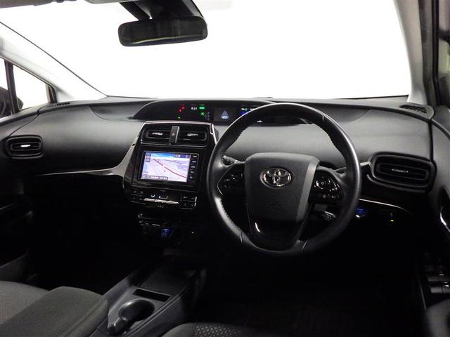 プリウス Ｓ　ワンセグ　メモリーナビ　バックカメラ　衝突被害軽減システム　ＬＥＤヘッドランプ　ワンオーナー　盗難防止装置　アルミホイール　ＣＤ　スマートキー　オートクルーズコントロール　フル装備　エアバッグ（5枚目）