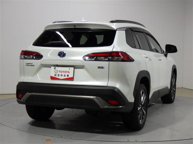 カローラクロス ハイブリッド　Ｚ　フルセグ　メモリーナビ　ミュージックプレイヤー接続可　バックカメラ　衝突被害軽減システム　ＥＴＣ　ＬＥＤヘッドランプ　ワンオーナー　盗難防止装置　アルミホイール　電動シート　スマートキー　ハーフレザー（3枚目）
