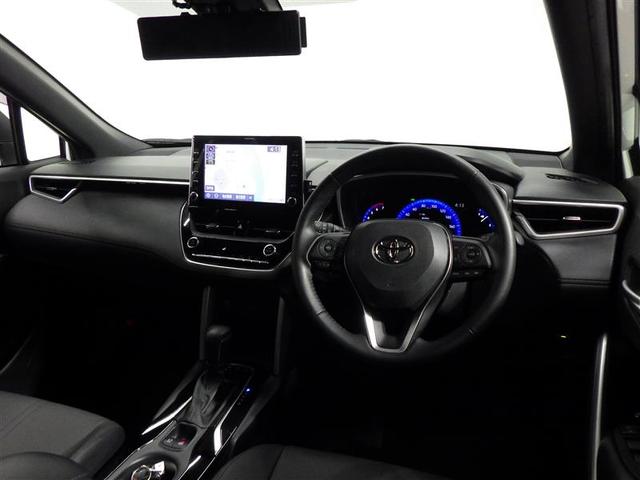 カローラクロス ハイブリッド　Ｚ　フルセグ　メモリーナビ　ミュージックプレイヤー接続可　バックカメラ　衝突被害軽減システム　ＥＴＣ　ＬＥＤヘッドランプ　ワンオーナー　盗難防止装置　アルミホイール　電動シート　スマートキー　ハーフレザー（5枚目）